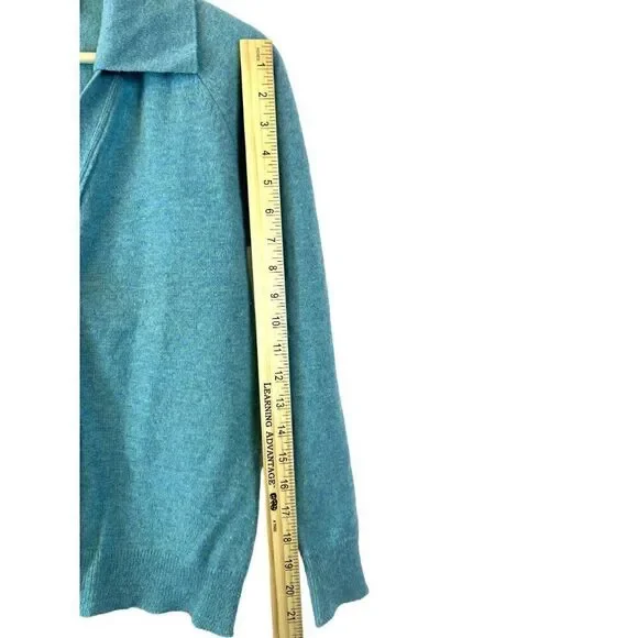 Vintage 100% Lambswool Collared Cardigan Sweater Edinburg Woolen Mill No Sz EUC - Picture 9 of 9